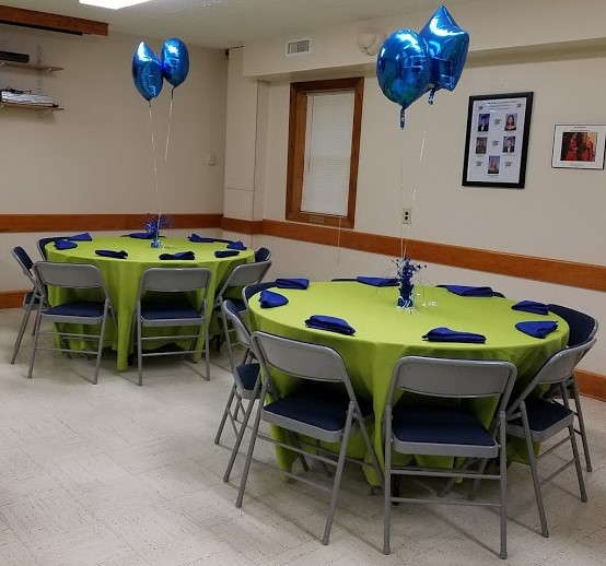 The Center's main building is equipped with a kitchen, women & men bathrooms, meeting space, and a recreational room. Check out the calendar to see what's happening at the center and contact us if you would like to take a walk through of the facilities. We are here to serve the community.
